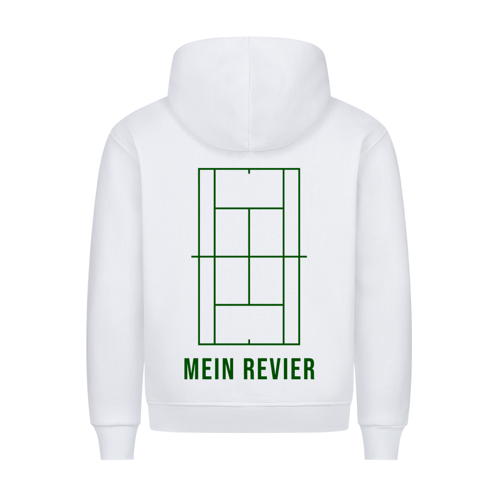 Mein Revier auf Hoodie, Farbe weiß