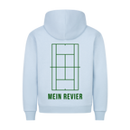 Mein Revier auf Hoodie, Farbe babyblau