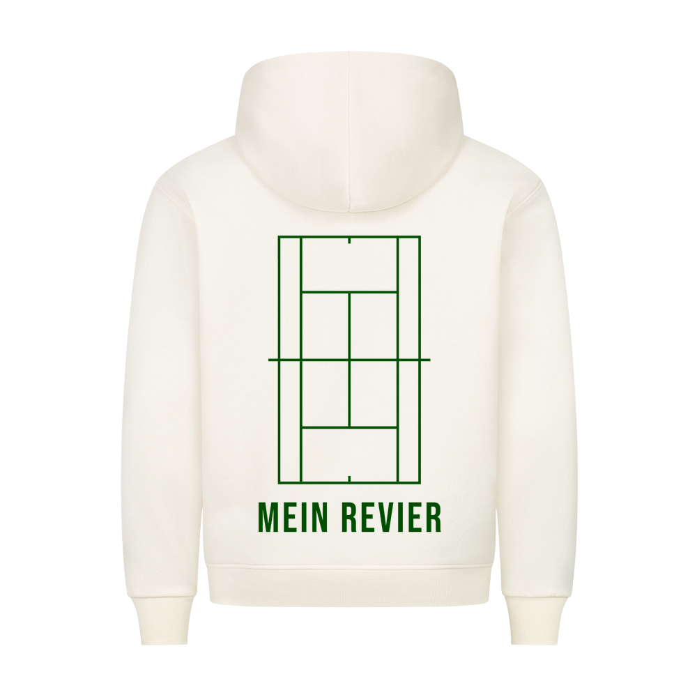 Mein Revier auf Hoodie, Farbe beige
