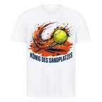 König des Sandplatzes auf T-Shirt, Farbe weiß