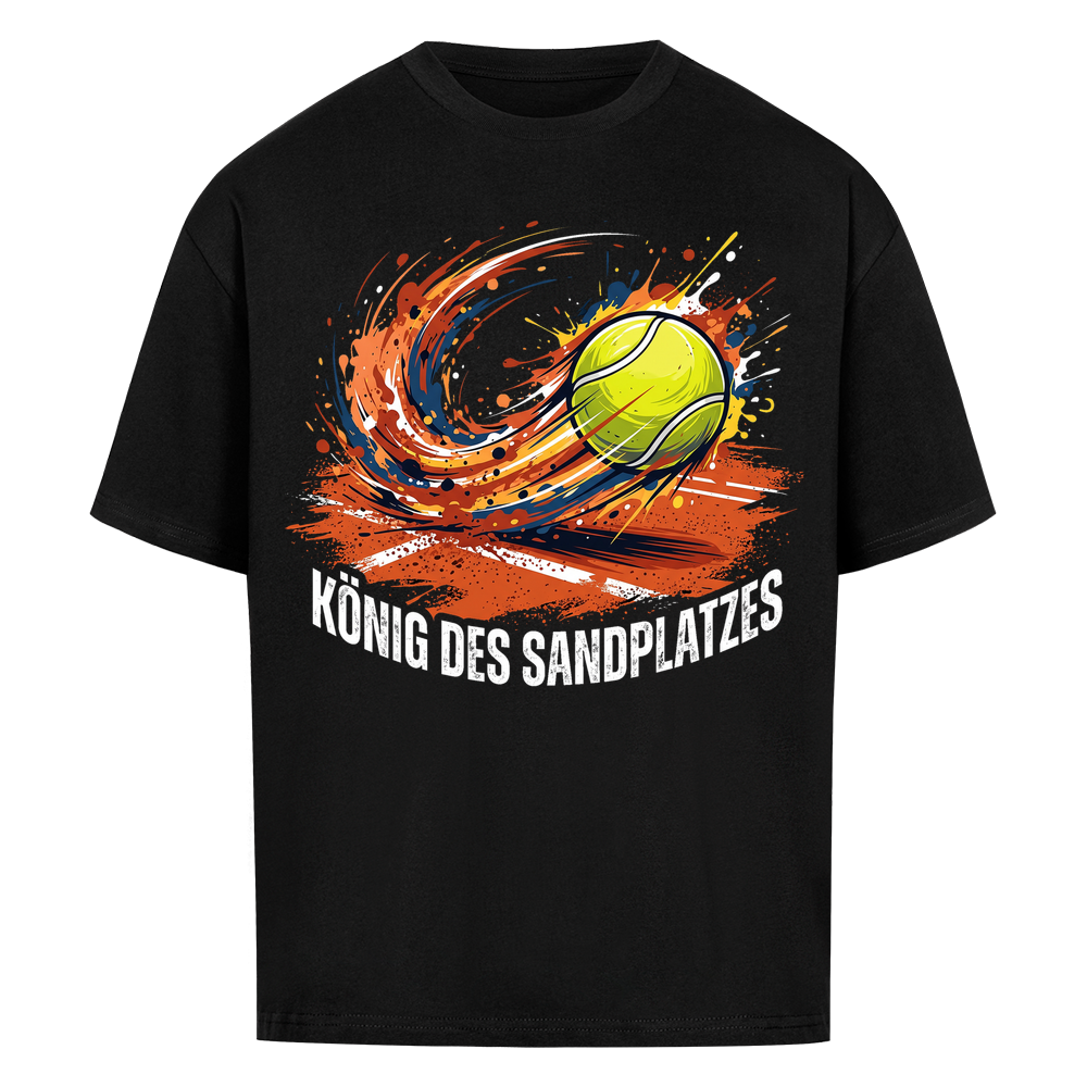 König des Sandplatzes auf Oversized Shirt, Farbe schwarz
