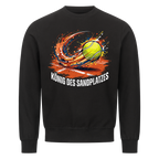 König des Sandplatzes auf Sweatshirt, Farbe schwarz