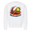 König des Sandplatzes auf Sweatshirt, Farbe weiß