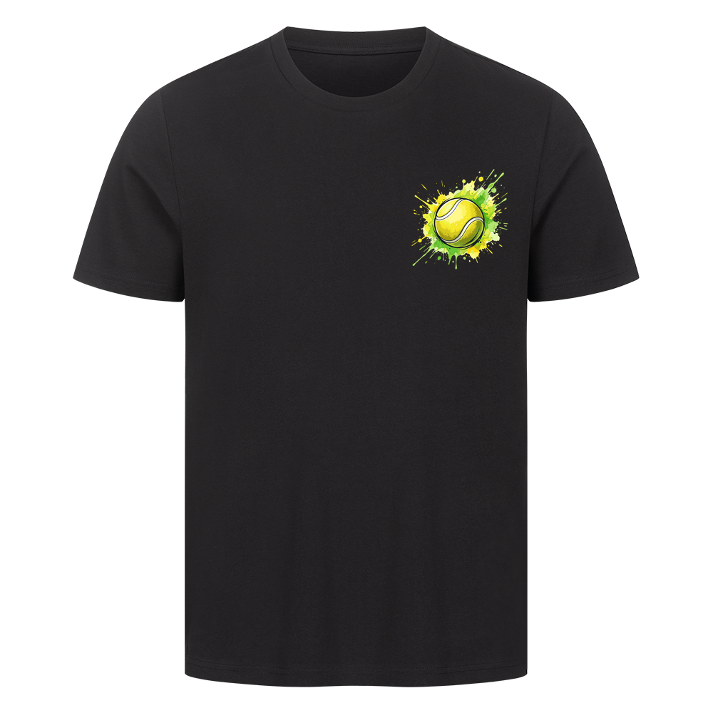 Gelb-grüne Leidenschaft auf T-Shirt, Farbe schwarz