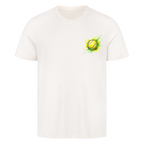 Gelb-grüne Leidenschaft auf T-Shirt, Farbe naturweiß