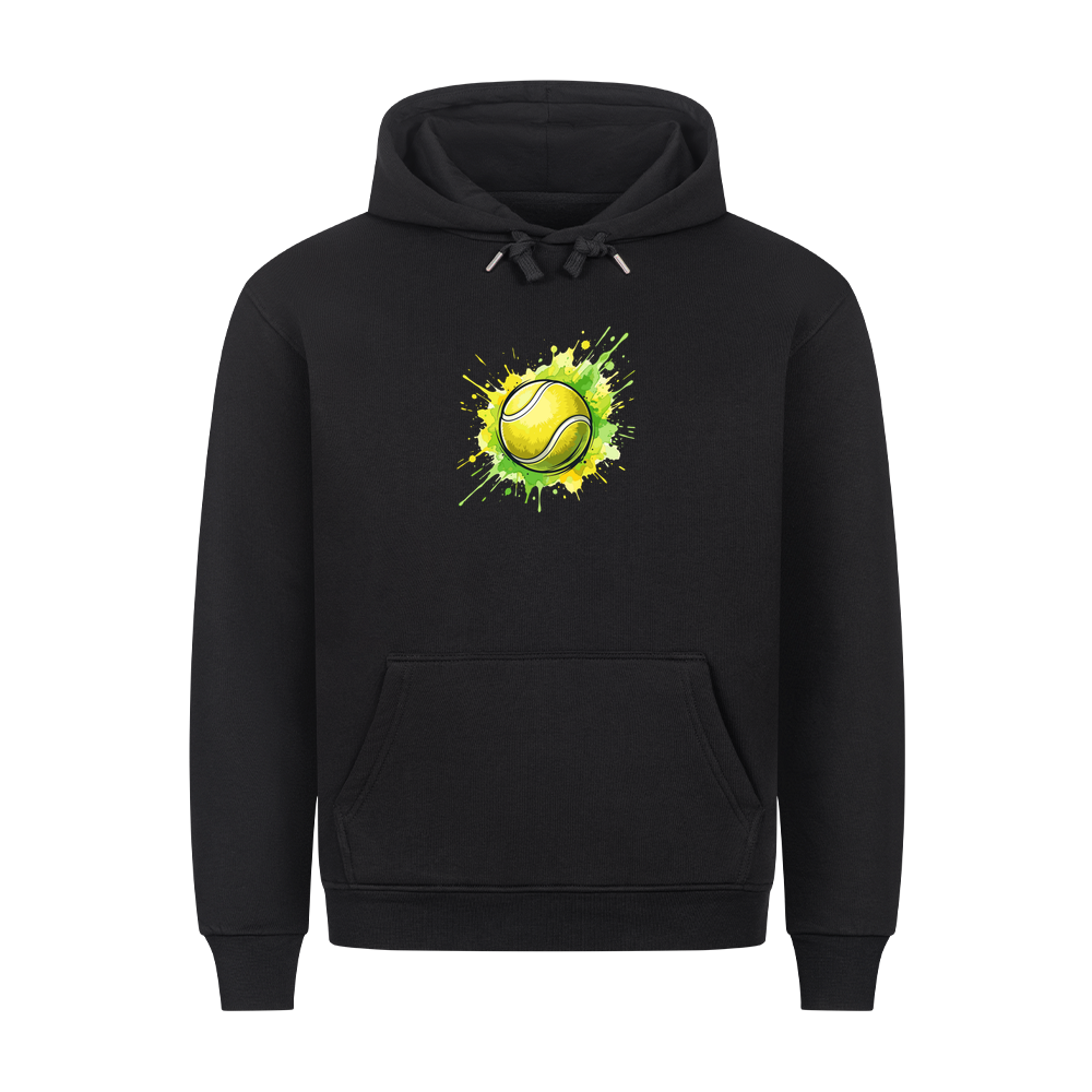 Gelb-grüne Leidenschaft auf Hoodie, Farbe schwarz