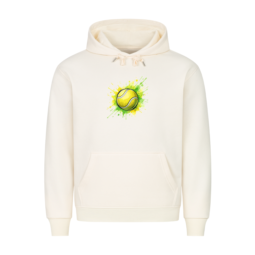 Gelb-grüne Leidenschaft auf Hoodie, Farbe beige