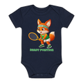 Yuki Ready Position auf Baby-Body, Farbe marineblau