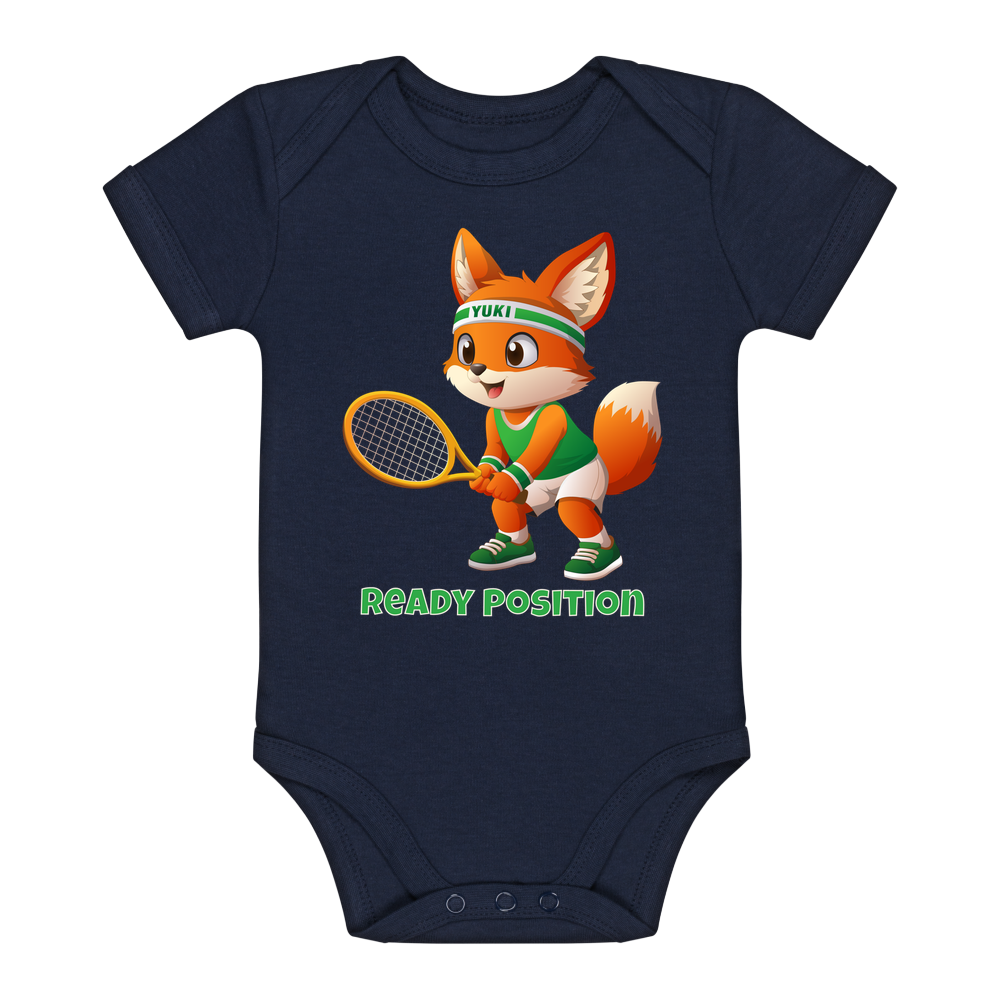 Yuki Ready Position auf Baby-Body, Farbe marineblau