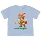 Yuki Ready Position auf Baby-Shirt, Farbe babyblau