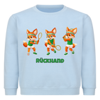 Yuki Rückhand auf Kinder-Sweatshirt, Farbe babyblau