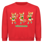 Yuki Rückhand auf Kinder-Sweatshirt, Farbe rot