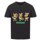 Yuki Rückhand auf Kinder-Shirt, Farbe schwarz