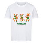Yuki Rückhand auf Kinder-Shirt, Farbe weiß