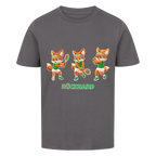 Yuki Rückhand auf Kinder-Shirt, Farbe anthrazit