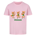 Yuki Rückhand auf Kinder-Shirt, Farbe rosa