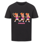 Yuna Vorhand auf Kinder-Shirt, Farbe schwarz