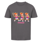 Yuna Vorhand auf Kinder-Shirt, Farbe anthrazit