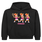 Yuna Vorhand auf Kinder-Hoodie, Farbe schwarz