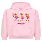 Yuna Vorhand auf Kinder-Hoodie, Farbe rosa
