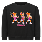 Yuna Vorhand auf Kinder-Sweatshirt, Farbe schwarz