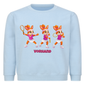 Yuna Vorhand auf Kinder-Sweatshirt, Farbe babyblau