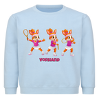 Yuna Vorhand auf Kinder-Sweatshirt, Farbe babyblau