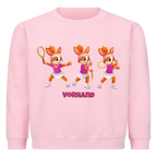 Yuna Vorhand auf Kinder-Sweatshirt, Farbe rosa