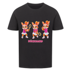 Yuna Rückhand auf Kinder-Shirt, Farbe schwarz