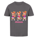 Yuna Rückhand auf Kinder-Shirt, Farbe anthrazit