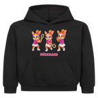 Yuna Rückhand auf Kinder-Hoodie, Farbe schwarz