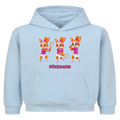 Yuna Rückhand auf Kinder-Hoodie, Farbe babyblau