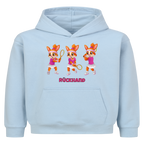 Yuna Rückhand auf Kinder-Hoodie, Farbe babyblau