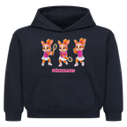 Yuna Rückhand auf Kinder-Hoodie, Farbe marineblau