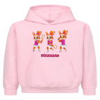Yuna Rückhand auf Kinder-Hoodie, Farbe rosa