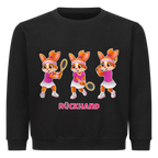 Yuna Rückhand auf Kinder-Sweatshirt, Farbe schwarz