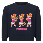 Yuna Rückhand auf Kinder-Sweatshirt, Farbe marineblau