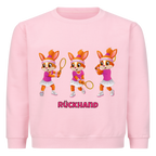 Yuna Rückhand auf Kinder-Sweatshirt, Farbe rosa