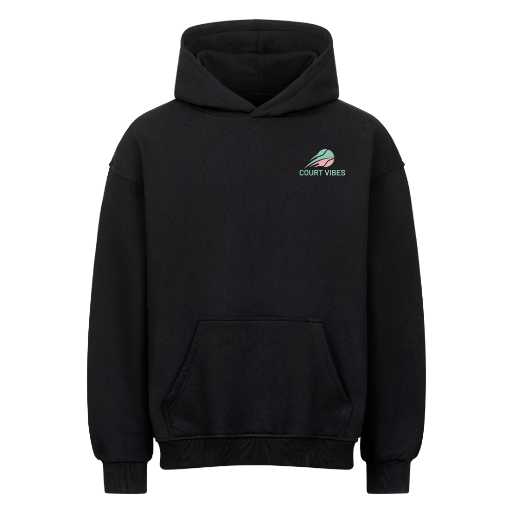 Netzroller Sorry auf Oversized Hoodie, Farbe schwarz