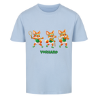 Yuki Vorhand auf Kinder-Shirt, Farbe himmelblau