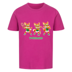 Yuki Vorhand auf Kinder-Shirt, Farbe lila