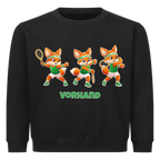 Yuki Vorhand auf Kinder-Sweatshirt, Farbe schwarz