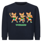 Yuki Vorhand auf Kinder-Sweatshirt, Farbe marineblau
