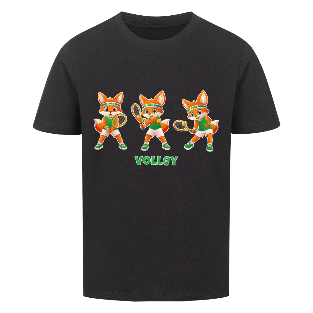Yuki Volley auf Kinder-Shirt, Farbe schwarz