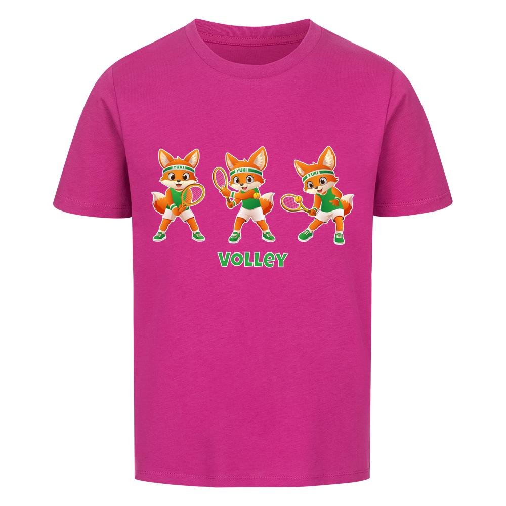 Yuki Volley auf Kinder-Shirt, Farbe lila