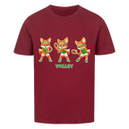Yuki Volley auf Kinder-Shirt, Farbe weinrot