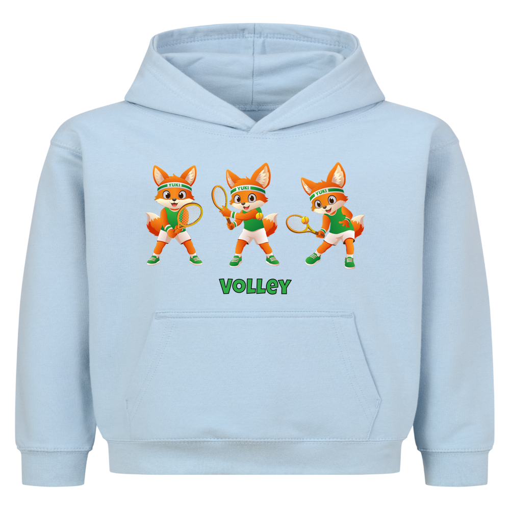 Yuki Volley auf Kinder-Hoodie, Farbe babyblau