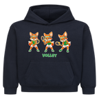 Yuki Volley auf Kinder-Hoodie, Farbe marineblau