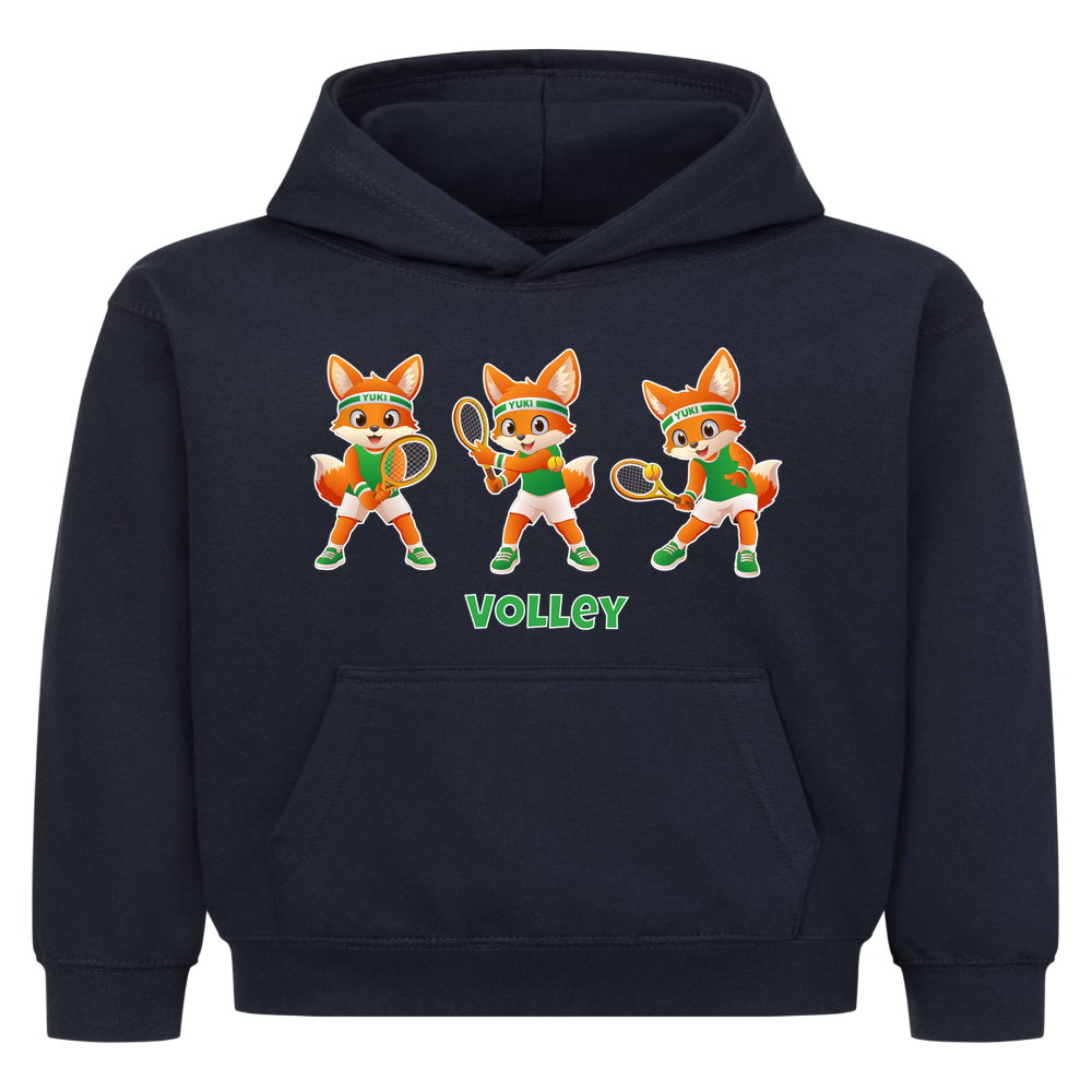 Yuki Volley auf Kinder-Hoodie, Farbe marineblau