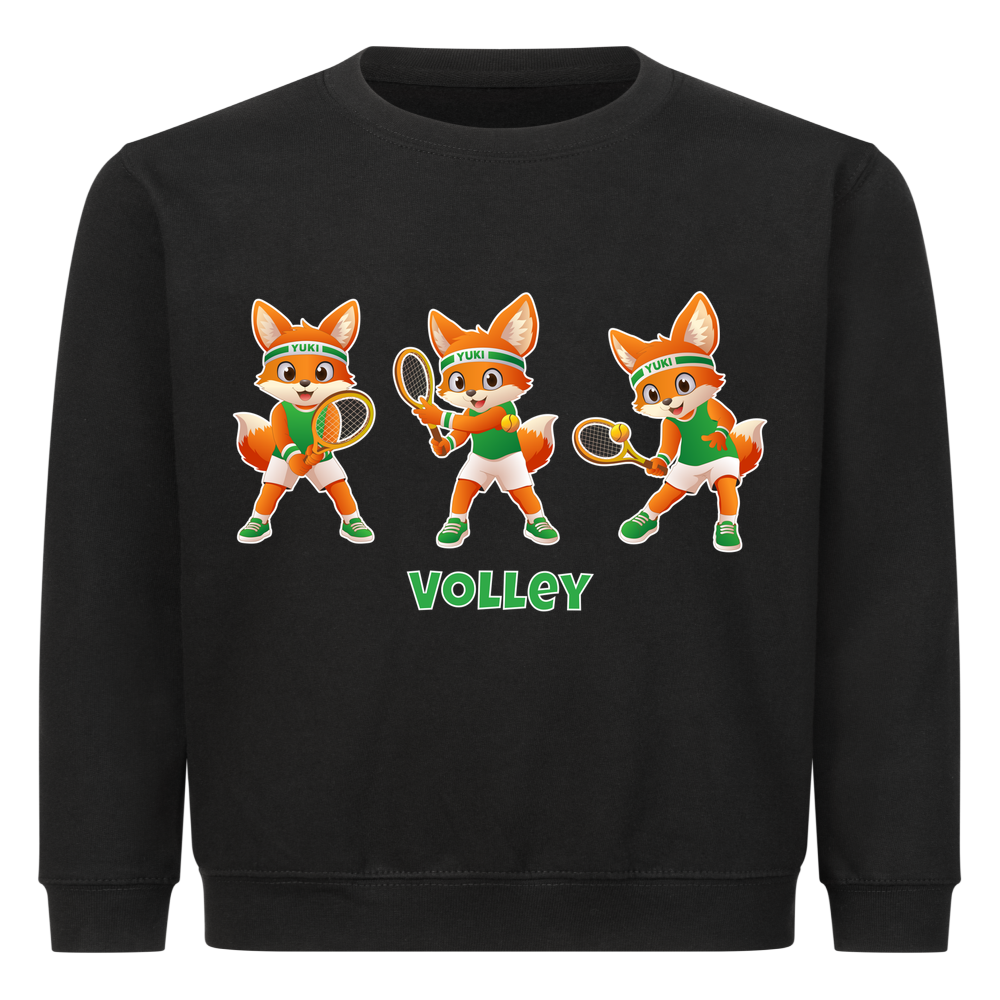 Yuki Volley auf Kinder-Sweatshirt, Farbe schwarz